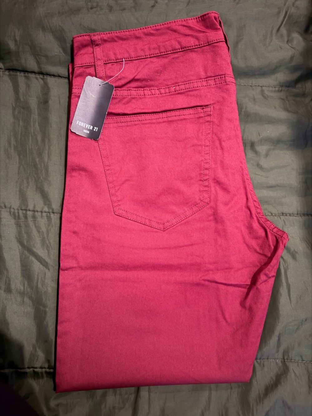 Forever 21 Men's Deep Berry Red